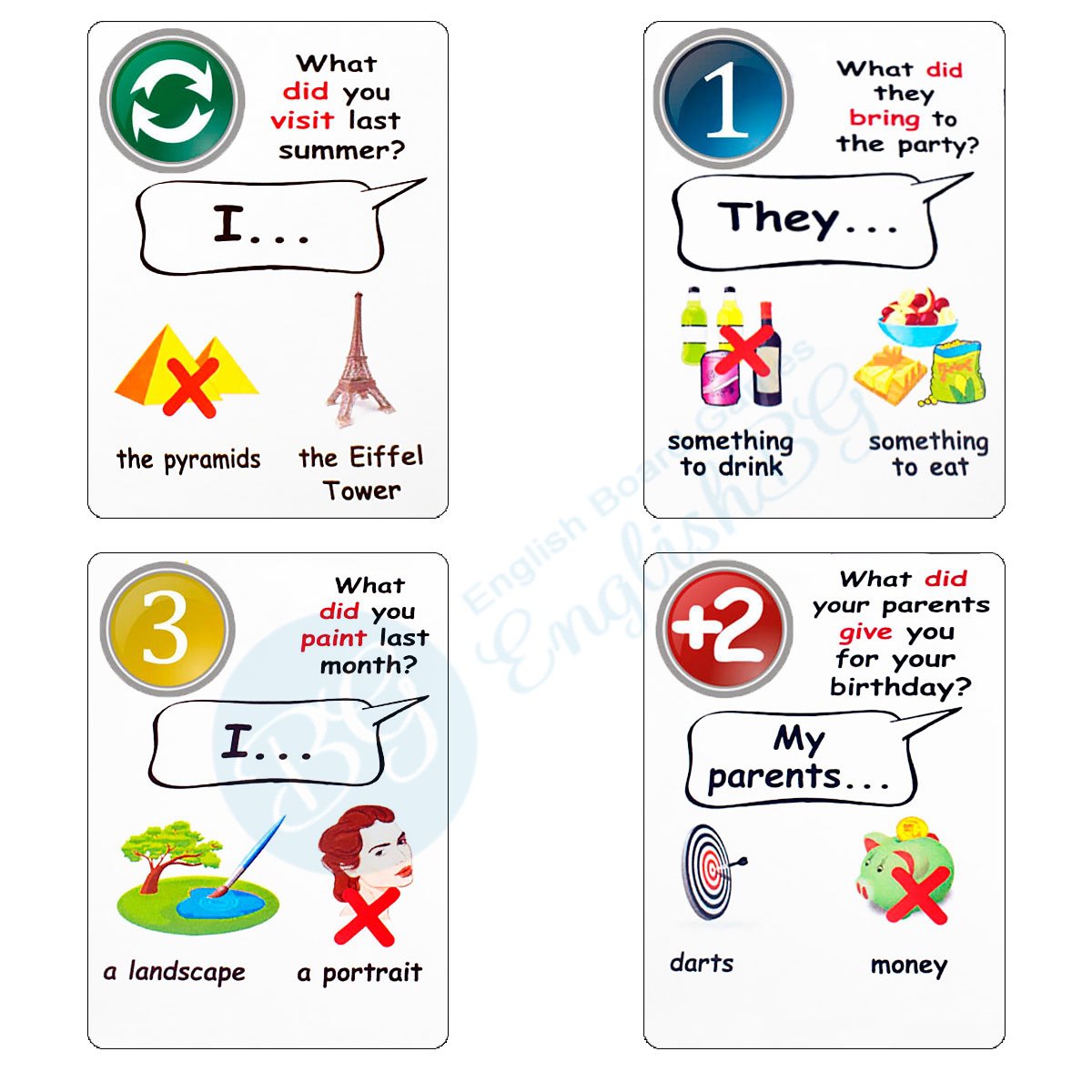 Fun Card English Past Simple