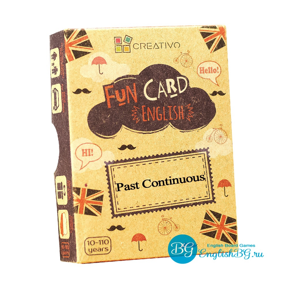 FUN CARD ENGLISH PAST CONTINUOUS | Настольные игры для изучения английского  языка